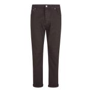 Brunello Cucinelli Caffè Dyed Denim Byxor Black, Herr