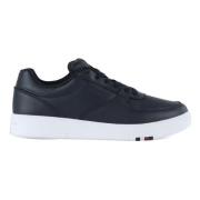 Tommy Hilfiger Modern Cup Corporate Läder Sneakers Blue, Herr