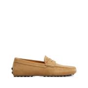 Tod's Beige Slip-On Platta Skor Mandel Tå Beige, Herr