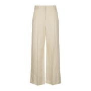 Max Mara Weekend Wide Trousers Beige, Dam