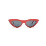 Celine Röda Acetat Cat-Eye Solglasögon Red, Dam