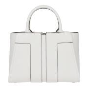 Elisabetta Franchi Stilren Crossbodyväska för Vardagsbruk White, Dam