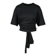 Max Mara Weekend Bomull T-shirt för helgen Black, Dam