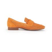 Gabor Orange Dam Loafer - Stiligt Skodon Orange, Dam