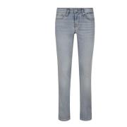 7 For All Mankind Supersmala Svarta Skinnyjeans Blue, Dam