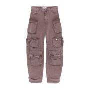 The Attico Cargo Brun Jeans med Klassiska Fickor Brown, Dam