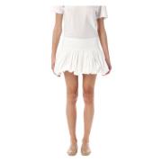 The Garment Vit Ballong Mini Kjol White, Dam