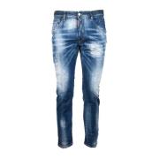 Dsquared2 Slim-Fit Bomullsjeans för Män Blue, Herr