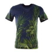 Dolce & Gabbana Herr Palms T-shirt Blue, Herr