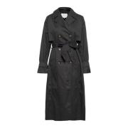 Kaffe Klassisk Trenchcoat Jacka Svart Ostron Black, Dam