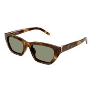 Saint Laurent Havana Grön Solglasögon SL M127/F Brown, Dam