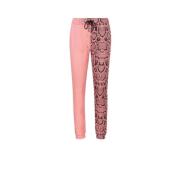 Roberto Cavalli Python-Print Slim Fit Sweatpants Pink, Dam