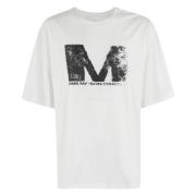 MM6 Maison Margiela Logo Print Maxi Klänning White, Herr