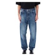 Studio Nicholson Klassiska Denimbyxor Indigo Ss25 Blue, Herr