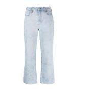 Frame Wide Jeans Blue, Dam