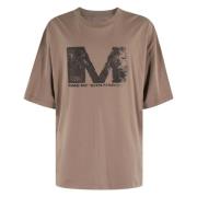 MM6 Maison Margiela Logo Print Maxi Klänning Brown, Herr