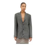 Maison Margiela Mohair Ull Blazer Gray, Dam