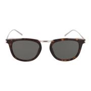 Saint Laurent Oregelbunden Metallram Solglasögon SL 753 Brown, Unisex