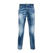 Dsquared2 Casual Bomullsbyxor Blue, Herr