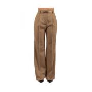 Max Mara Studio Elegant Studio Byxor Brown, Dam