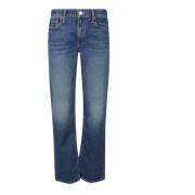 Mother Slim Fit Denim Jeans Blue, Dam