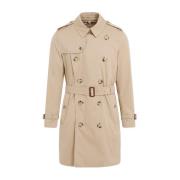 Burberry Bomull Trenchcoat Beige, Herr