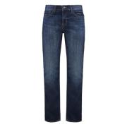 7 For All Mankind Slim Fit Jeans - Mörkblå Blue, Herr