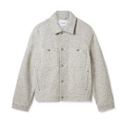 Axel Arigato Wyn Boucle Overshirt White, Herr