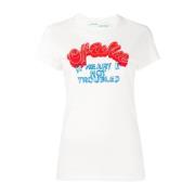 Off White Vit Heart Not Trouble Skjorta White, Dam