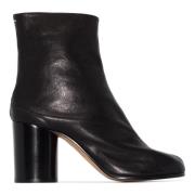 Maison Margiela Ankelboots i Tabi-stil Black, Dam