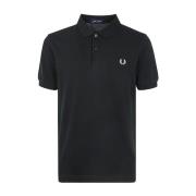 Fred Perry Klassisk Enfärgad Skjorta Black, Herr