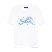 Amiri Vit Garden T-shirt med Front Logo White, Herr