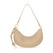 Salvatore Ferragamo Beige Hammared Läder Hobo Väska Beige, Dam