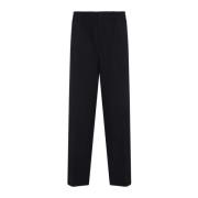 Bottega Veneta Midnight Blue Fine Wool Pants Blue, Herr