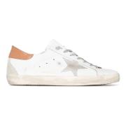 Golden Goose Läderstjärna Mocka Häl Sneakers White, Herr