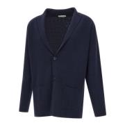 Filippo De Laurentiis Midnight Blue Ull Blazer Sweater Blue, Herr