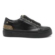 AGL Stella Studs Detalj Läder Sneakers Black, Dam