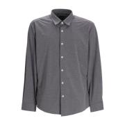 Hugo Boss Elastisk Jersey Klassisk Krage Skjorta Gray, Herr