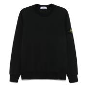 Stone Island Casual Hooded Sweatshirt för män Black, Herr