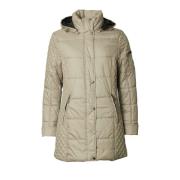 Danwear Quiltad Vinterjacka Sand/Svart Beige, Dam