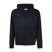 Filippo De Laurentiis Hoodie med full zip Black, Herr