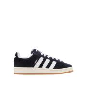 Adidas Lyxiga Lädersneakers med Off-White Mellansula Black, Herr