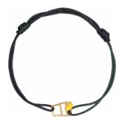 Aliita Emalj Snöre Armband Green, Dam