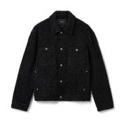 Axel Arigato Wyn Boucle Overshirt Black, Herr