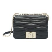 Furla Crossbody Väska 1927 Stil Black, Dam