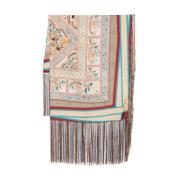 Pierre-Louis Mascia Elegant Sidenscarf Multicolor, Dam