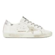 Golden Goose Läderstjärntryck Häl Sneakers White, Dam