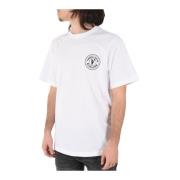 Versace Jeans Couture Kortärmad Bomull Logo T-shirt White, Herr