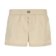 Dolce & Gabbana Sand Polyester Simshorts Beige, Herr