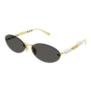 Gucci Chic Precious Solglasögon Gg1922S 001 Yellow, Unisex